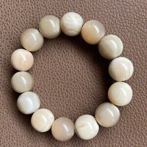 Buffalo Horn Necklace M210Buffalo Horn Beads Bracelet size 1.4cm Natural Horn
